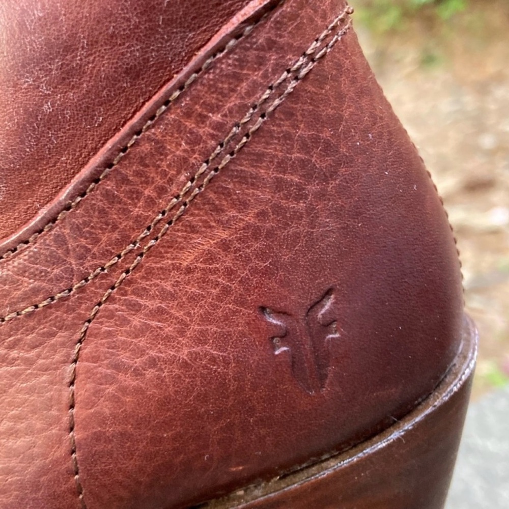 Frye Tall Chestnut Leather Riding Boots - Picture 3 of 4